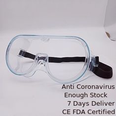 Çin İzolasyon Tıbbi Koruyucu Gözlük Özel PC Lens Beyaz Çerçeve Rengi Tedarikçi