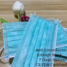 Çin Hijyen Ortamları İçin Yüksek Nefes Alabilir Tek Kullanımlık Yüz Maskesi Ağırlığı 20 X 22 X 25g Tedarikçi