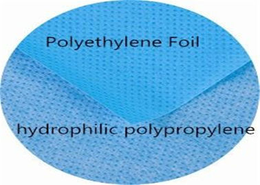 Katlanmış Plastik Yapıştırıcı Perdeler, Floresanssız Steril Tek Kullanımlık Perdeler Tedarikçi